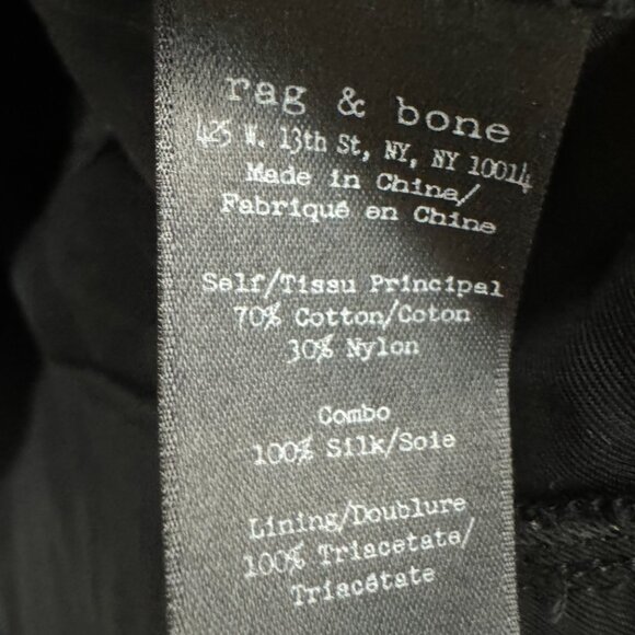 Rag & Bone - Black, silk Charlotte mini dress size 10 - Picture 5 of 11